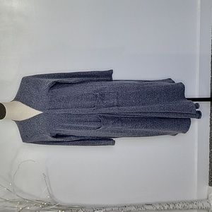 LulaRoe Sarah Duster Cardigan Blue Sweater SZ L